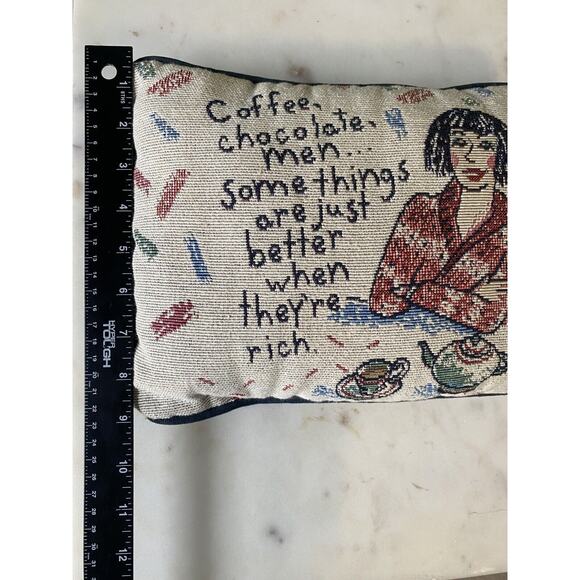 Funny “Better When They’re Rich” Tapestry Pillow by Shoebox Decorative Decor - Picture 4 of 7
